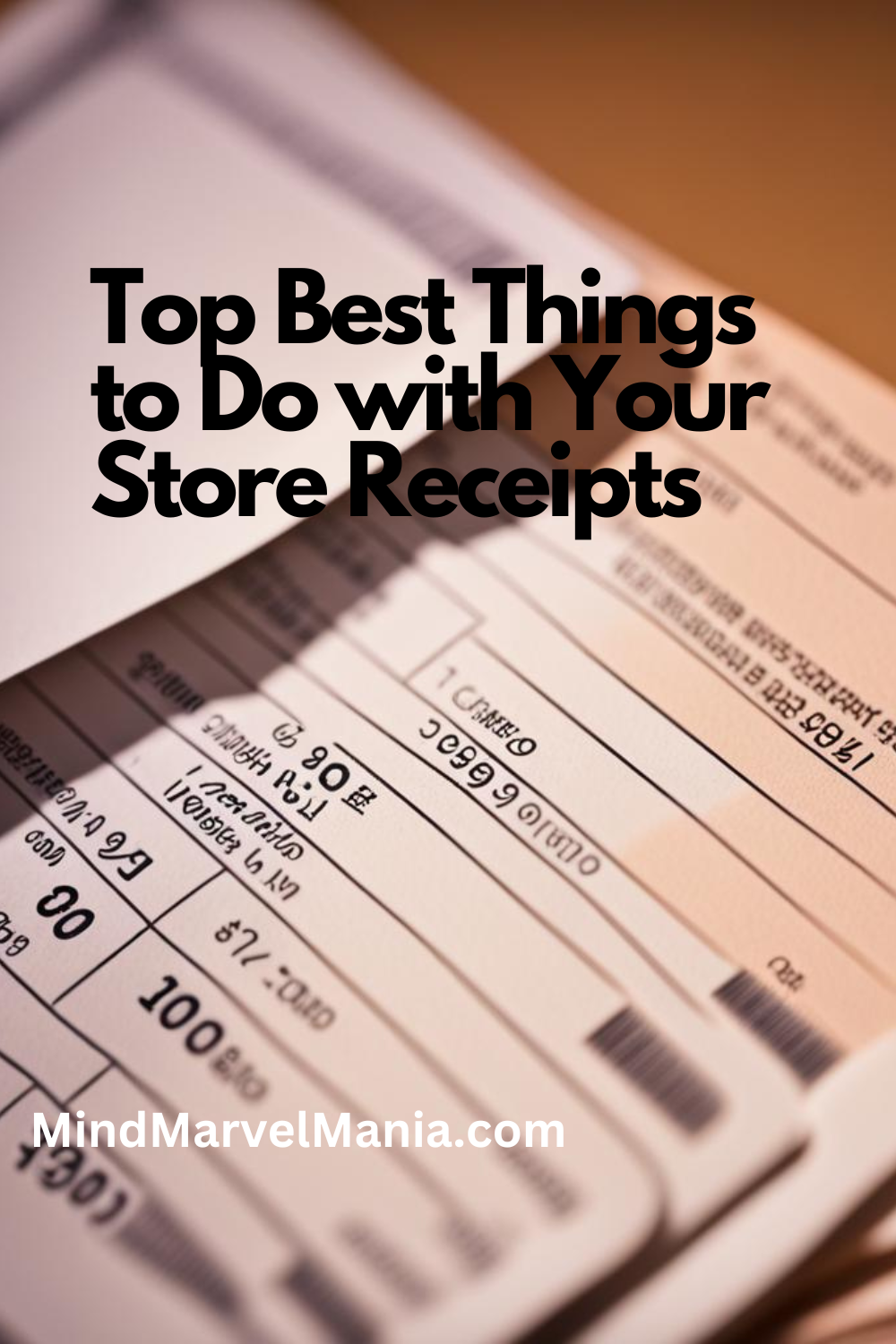 What Are Top Best Things to Do with Your Store Receipts