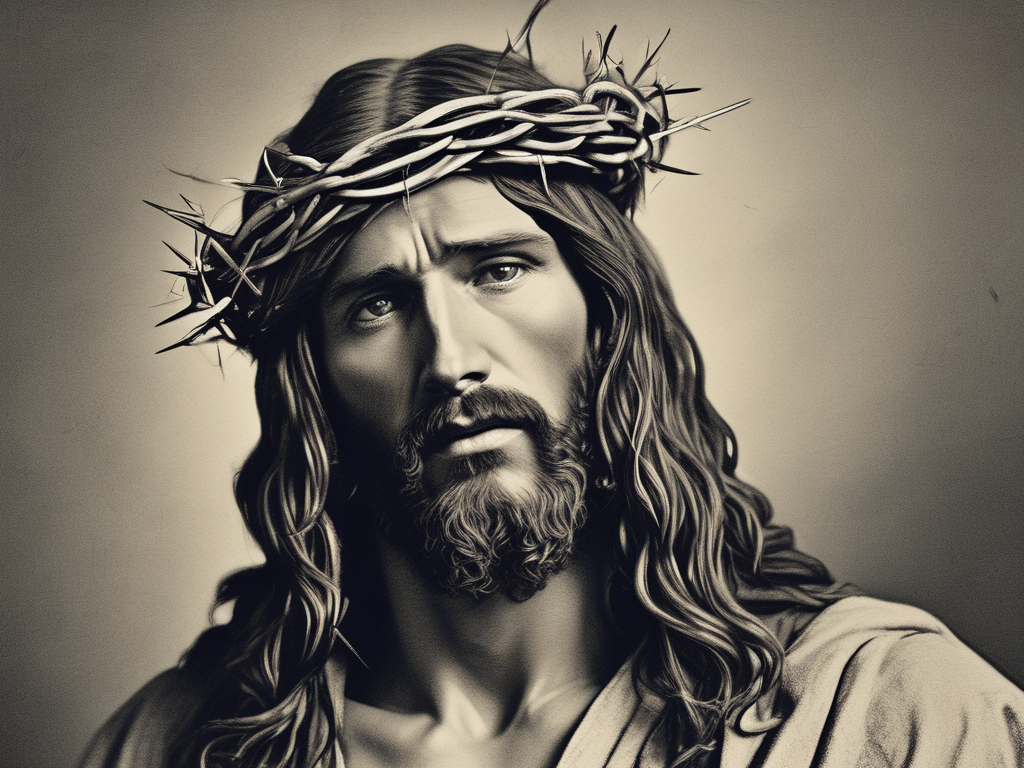 The Profound Symbolism of Jesus with the Crown of Thorns – 1885 Holy Bible Illustration