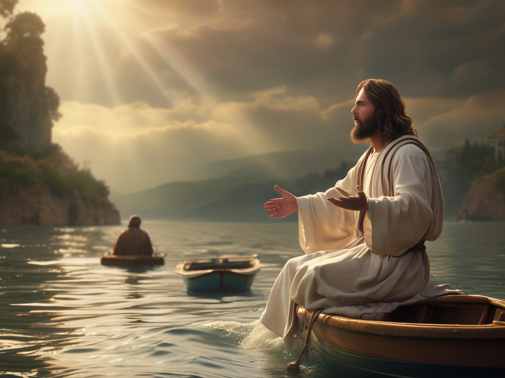Jesus Christ: Preaching at the Sea of Galilee – A Moment of Divine Teaching